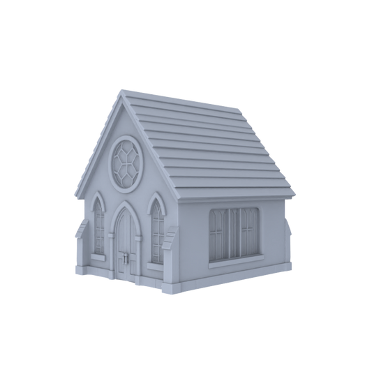 MRY-SFW LYTB006  Miniature Diorama Model Fauvist Rural Church Spire Gothic Architecture