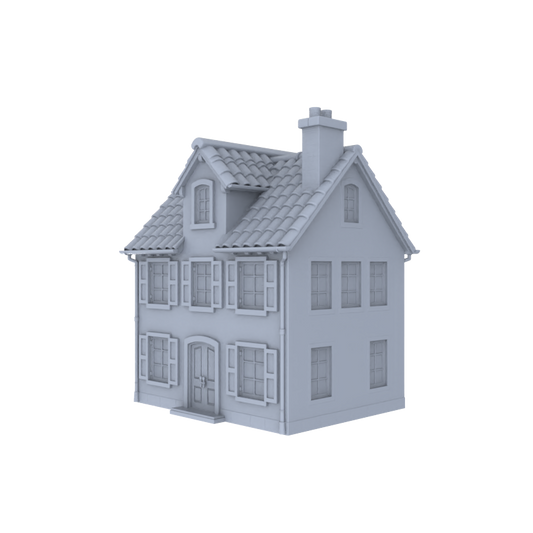 MRY-SFW LYTB007  Miniature Diorama Model Fauvist Rural Three Story Villa Vintage Country Cottage