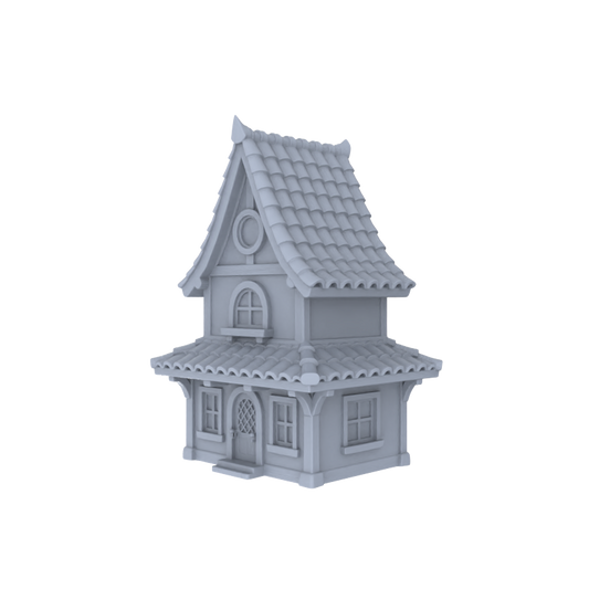 MRY-SFW LYTB010  Miniature Diorama Model Fauvist European Fairy Tale Two Story Detached Cottage