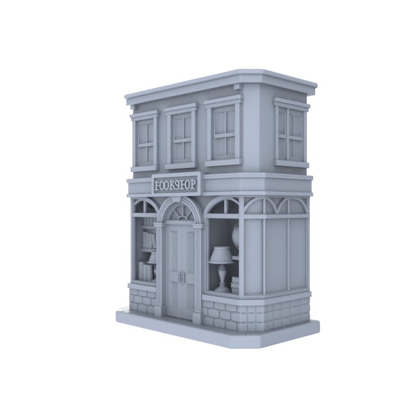 MRY-SFW LYTB012  Miniature Scene Model American Country Retro Style Two Story Book House