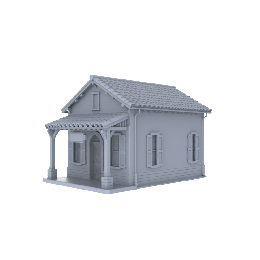 MRY-SFW LYTB015  Miniature Scene Model American Country Retro Style Single Layer Independent Shop