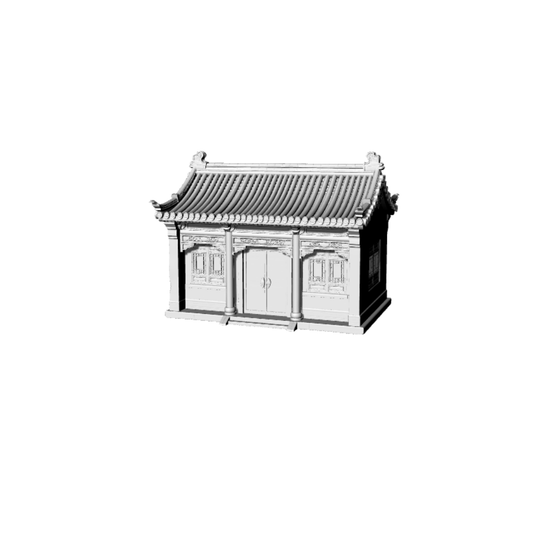 MRY-SFW LYTB053  Miniature Scene Model Chinese Tang Dynasty Architecture Double Story Bookstore Street Front Shop