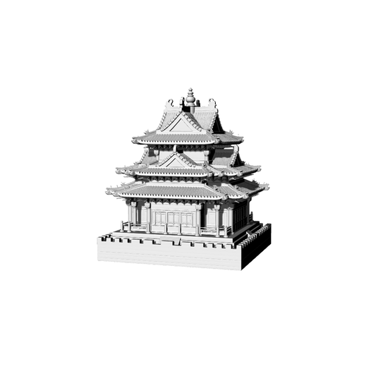 MRY-SFW LYTB062  Miniature Scene Model Ming And Qing Architecture Royal Architecture Triple Eave Hip And Gable Roof Building