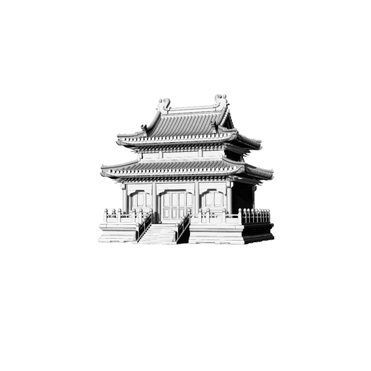 MRY-SFW LYTB063  Miniature Scene Model Ming And Qing Double Eave Hip Roof Royal Advanced Ceremony Building