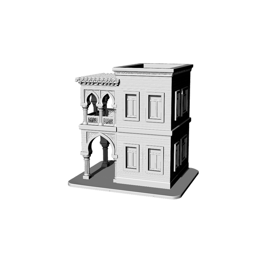 MRY-SFW LYTB071  Miniature Scene Model Middle Eastern City Scene Double Layer Brick And Stone Structure Building
