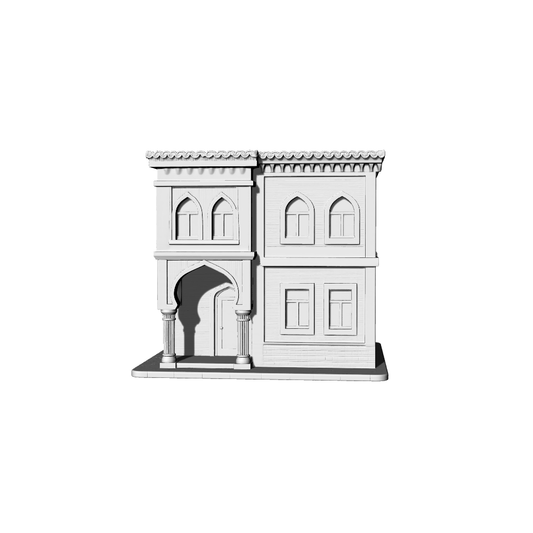 MRY-SFW LYTB072  Miniature Scene Model Middle Eastern City Double Layer Brick And Stone Structure Building