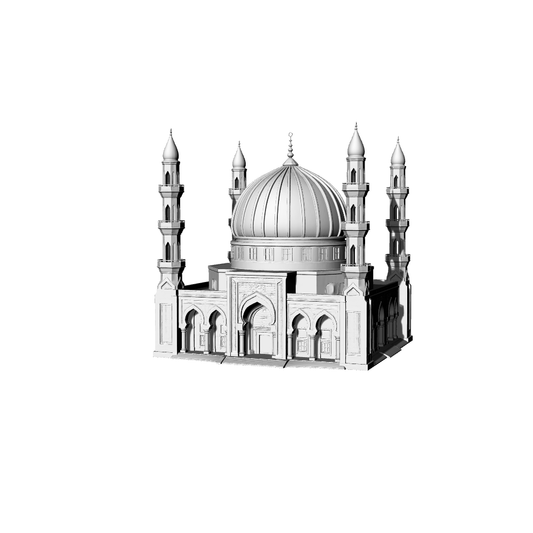 MRY-SFW LYTB076  Miniature Scene Model Middle Eastern City Ancient Building Ancient Castle Islamic Style