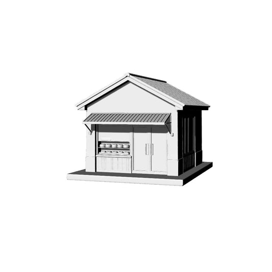 MRY-SFW LYTB080  Miniature Scene Model Modern Architecture Shop Street Facing Small Shop