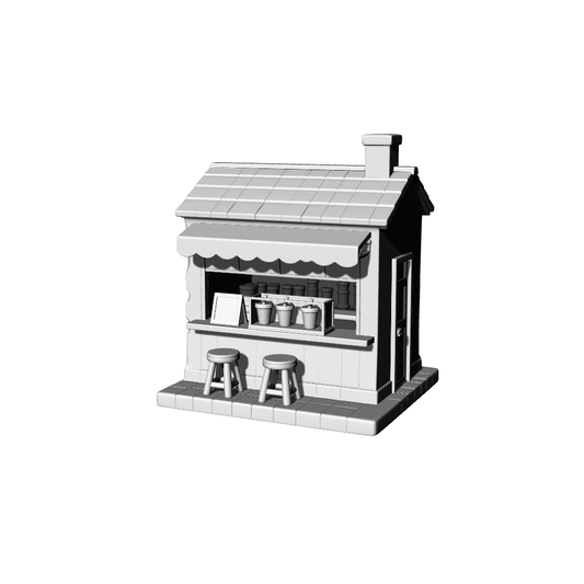 MRY-SFW LYTB081  Miniature Scene Model Modern Shop Cute Milk Tea Shop