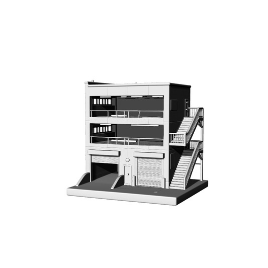 MRY-SFW LYTB087  Miniature Scene Model Modern Architecture Parking Building Parking Lot