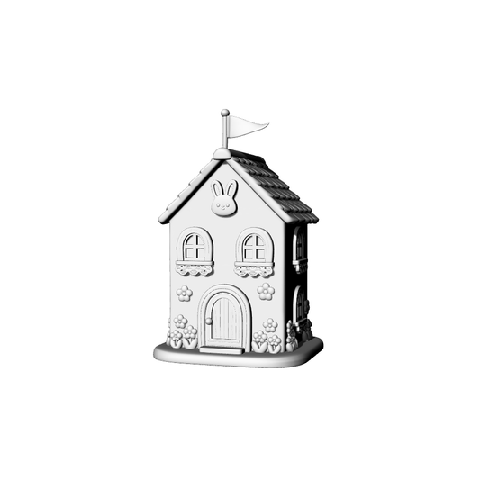 MRY-SFW LYTB098  Miniature Scene Model Dream Fairy Tale Town Small Flower Emboss Cute Architecture Cartoon House