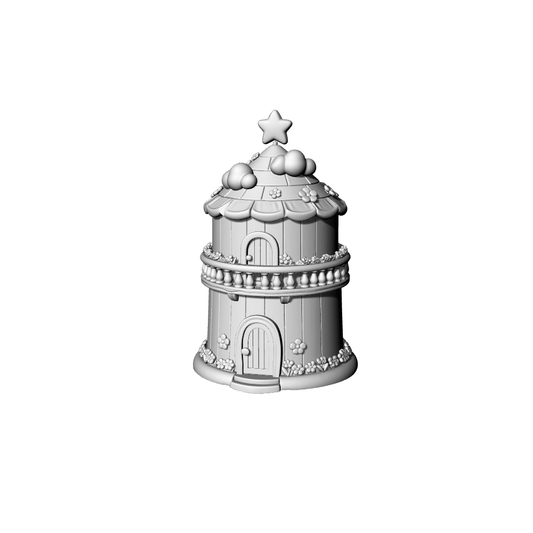 MRY-SFW LYTB102  Miniature Scene Model Dream Fairy Tale Town Fairy Tale Tower Emboss Cute House