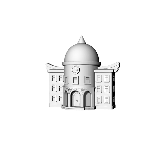 MRY-SFW LYTB106  Miniature Scene Model Fairy Tale Style Dome Cute Hospital