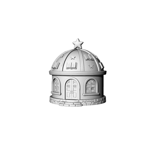 MRY-SFW LYTB107  Miniature Scene Model Fairy Tale Style Dome Cute Library