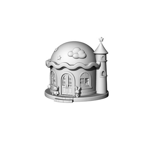 MRY-SFW LYTB108  Miniature Scene Model Fairy Tale Style Childlike Fantasy Cute Library