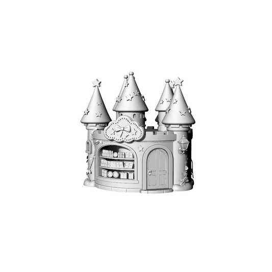 MRY-SFW LYTB113  Miniature Scene Model Fairy Tale Style Bow Cute Beauty Shop