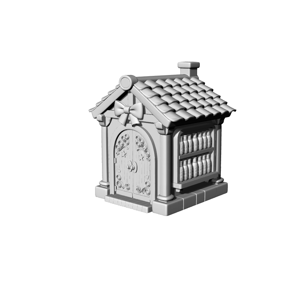 MRY-SFW LYTB114  Miniature Scene Model Fairy Tale Style Bow Cute Cosmetics Shop