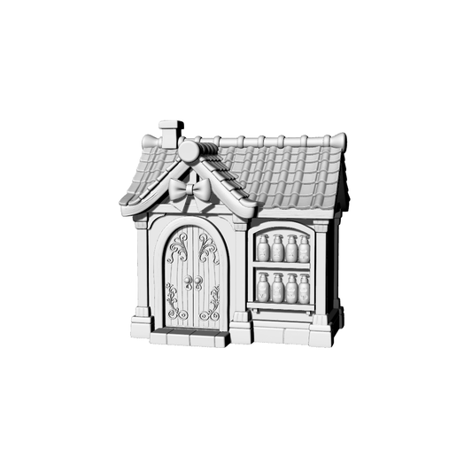 MRY-SFW LYTB115  Miniature Scene Model Fairy Tale Style Bow Washing Care Shop Cute Shop