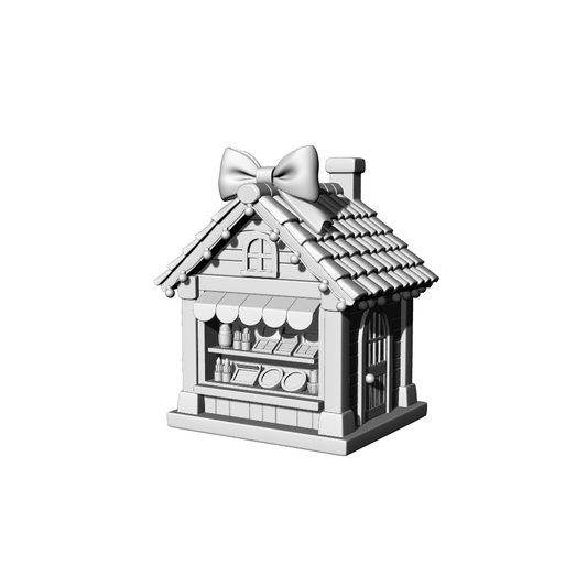 MRY-SFW LYTB116  Miniature Scene Model Fairy Tale Style Bow Cute Beauty Shop Beauty Store