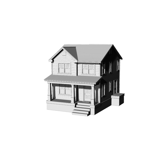MRY-SFW LYTB121  Miniature Scene Model North American Simple Pastoral Style Double Layer Single Family Villa