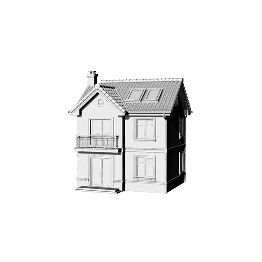 MRY-SFW LYTB125  Miniature Scene Model Double Layer European Single Family Villa