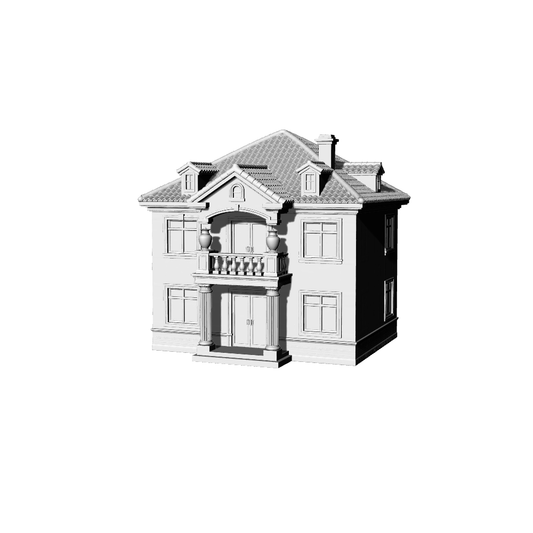 MRY-SFW LYTB127  Miniature Scene Model European Double Layer Single Family Villa