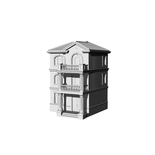 MRY-SFW LYTB129  Miniature Scene Model European Three Layer Single Family Residence Villa