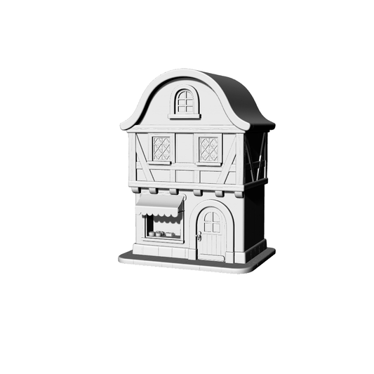 MRY-SFW LYTB135  Miniature Scene Model Fairy Tale Style German Commercial Building Fairy Tale House Series