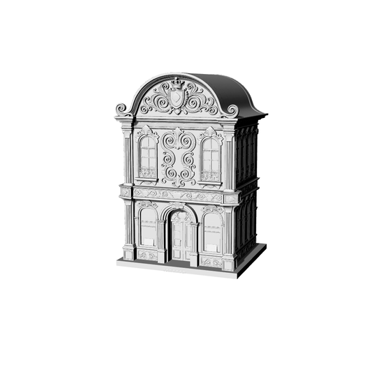 MRY-SFW LYTB137  Miniature Scene Model Fairy Tale Style Rococo European Luxury Shop Commercial Building Fairy Tale House Series