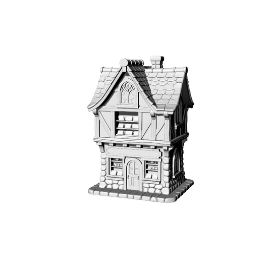 MRY-SFW LYTB138  Miniature Scene Model Fairy Tale Style German Half Timber Structure Forest Commercial Building Fairy Tale House Series
