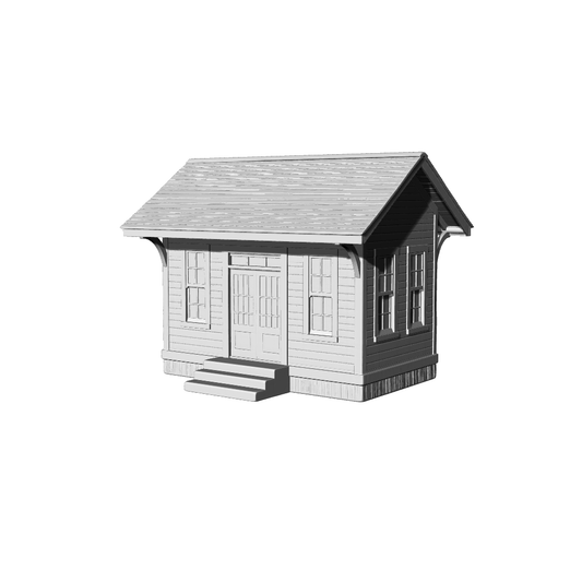 MRY-SFW LYTB144  Miniature Scene Model American Country Style Small Train Station Building Sand Table Building