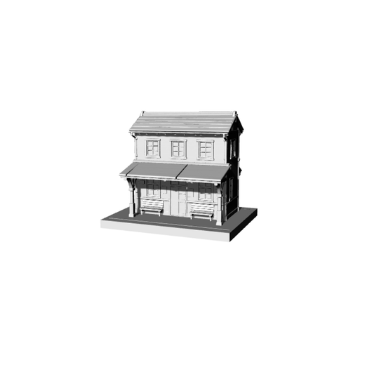 MRY-SFW LYTB149  Miniature Scene Model Country Town Waiting Hall Platform Small Pavilion Train Model Railway Building
