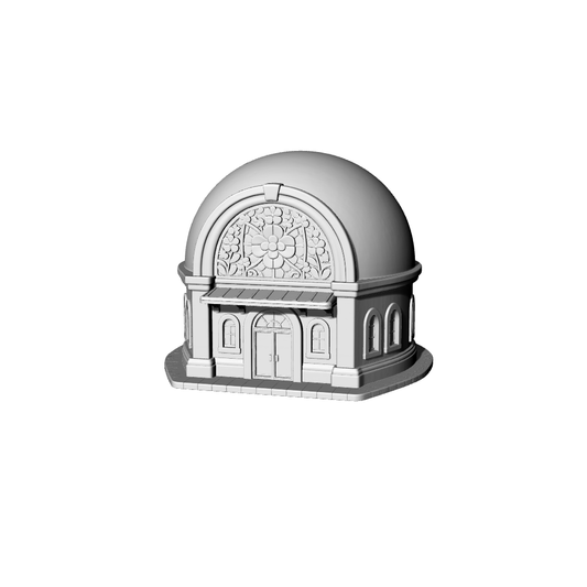 MRY-SFW LYTB154  Miniature Scene Model Cute Rococo Style Station Building