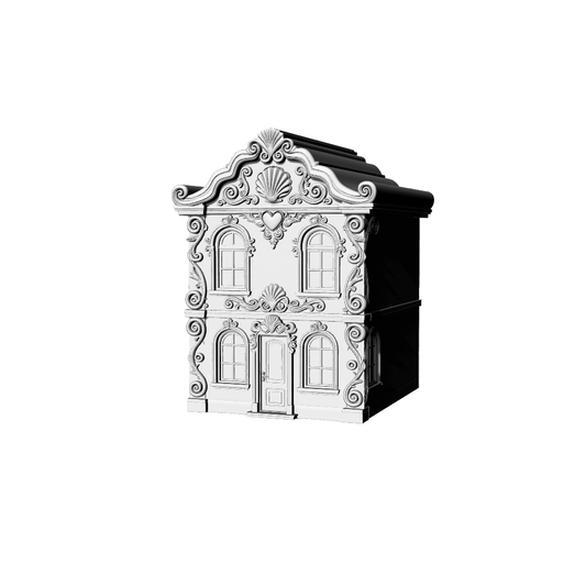 MRY-SFW LYTB155  Miniature Scene Model Rococo Style Single Small Residence Building Apartment Miniature Building