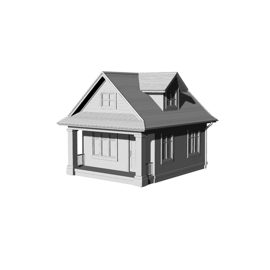 MRY-SFW LYTB161  Miniature Scene Model American Country Single Villa Single Story With Attic Small House
