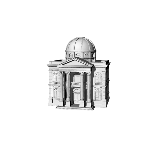 MRY-SFW LYTB165  Miniature Scene Model Neoclassical Style Single Building Single Commercial Building