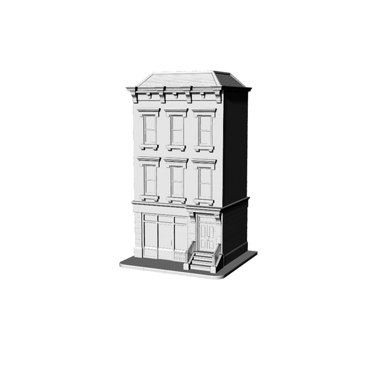 MRY-SFW LYTB166  Miniature Scene Model American Rectangular Townhouse Building Commercial And Residential Integrated Building
