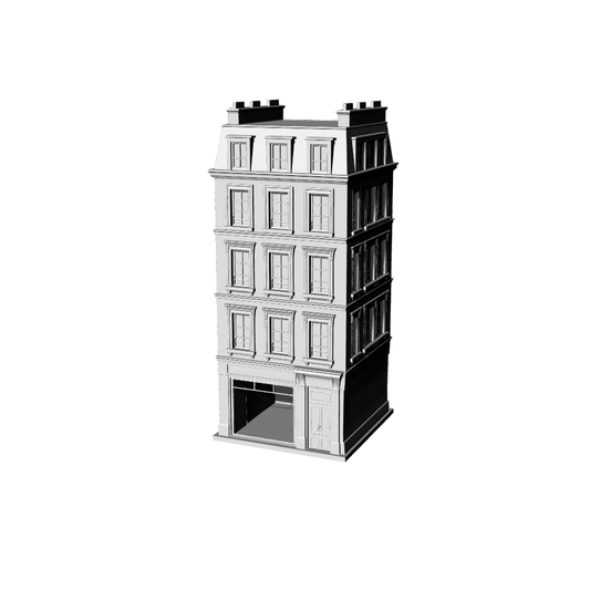 MRY-SFW LYTB167  Miniature Scene Model French Rectangular Townhouse Building Residential Building