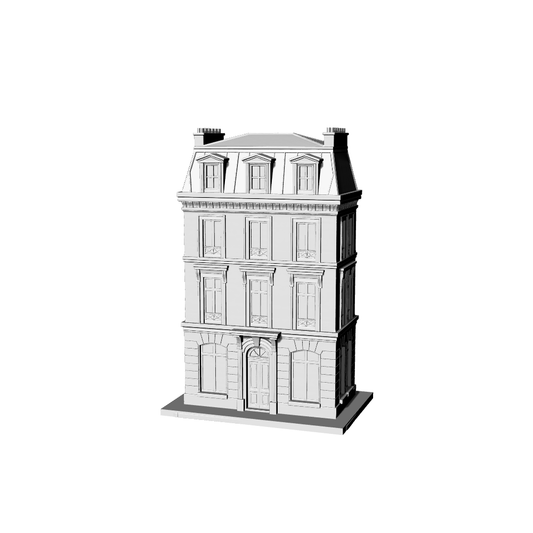 MRY-SFW LYTB168  Miniature Scene Model Paris Haussmann Style Townhouse Model Four Story Building