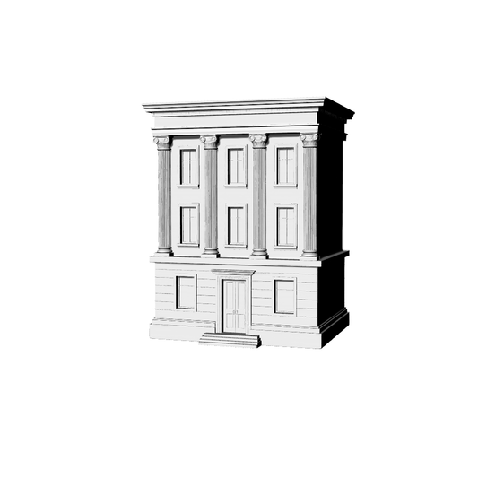 MRY-SFW LYTB170  Miniature Scene Model Classical Three Story Building Single Building Commercial Building