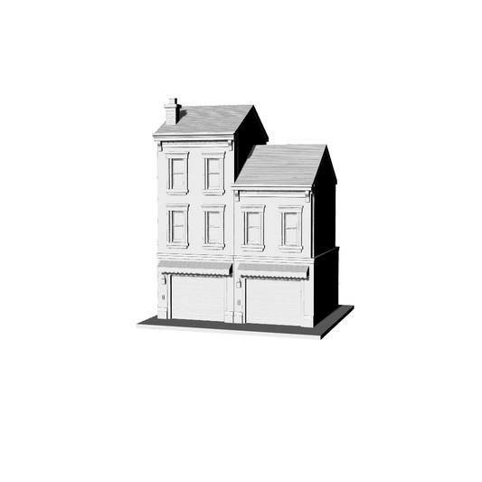 MRY-SFW LYTB172  Miniature Scene Model American Residential Building Parking And Living Integrated Building