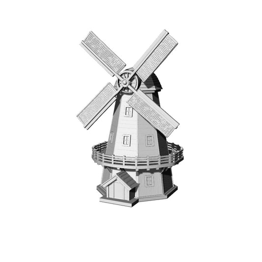 MRY-SFW LYTB176  Miniature Scene Building Model Pastoral Style Traditional Windmill Building
