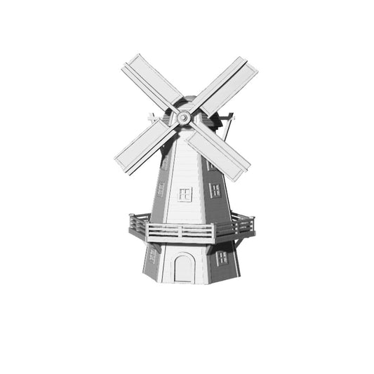 MRY-SFW LYTB178  Miniature Scene Building Model Dutch Tower Windmill Building Model