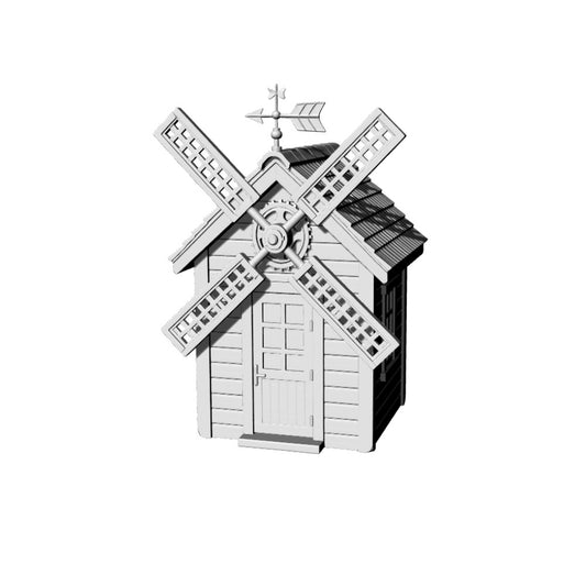 MRY-SFW LYTB181  Miniature Scene Building Model American Pastoral Style Windmill Cottage