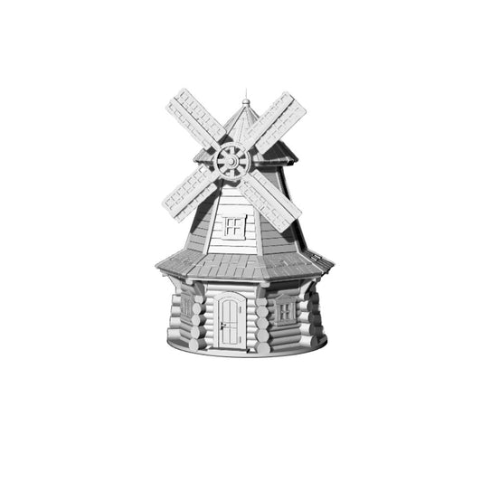 MRY-SFW LYTB183  Miniature Scene Building Model Russian Pastoral Tower Windmill Building