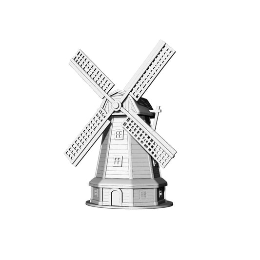 MRY-SFW LYTB187  Miniature Scene Building Model Dutch Traditional Windmill Building