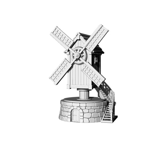 MRY-SFW LYTB188  Miniature Scene Building Model British Style Column Windmill Building
