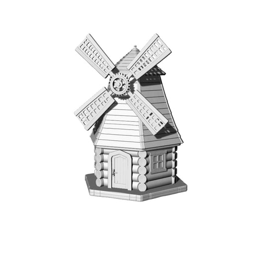MRY-SFW LYTB190  Miniature Scene Building Model American Octagonal Farm Windmill Building