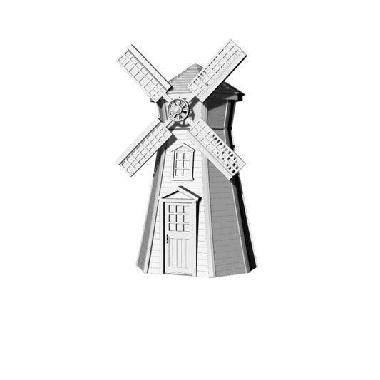 MRY-SFW LYTB191  Miniature Scene Building Model Modern American Landscape Decorative Windmill Building