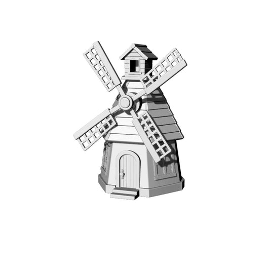 MRY-SFW LYTB192  Miniature Scene Building Model Cute Windmill House Small Building